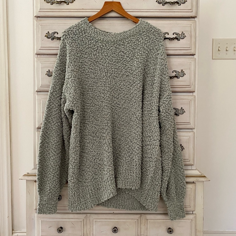 Vici Seafoam Popcorn Sweater